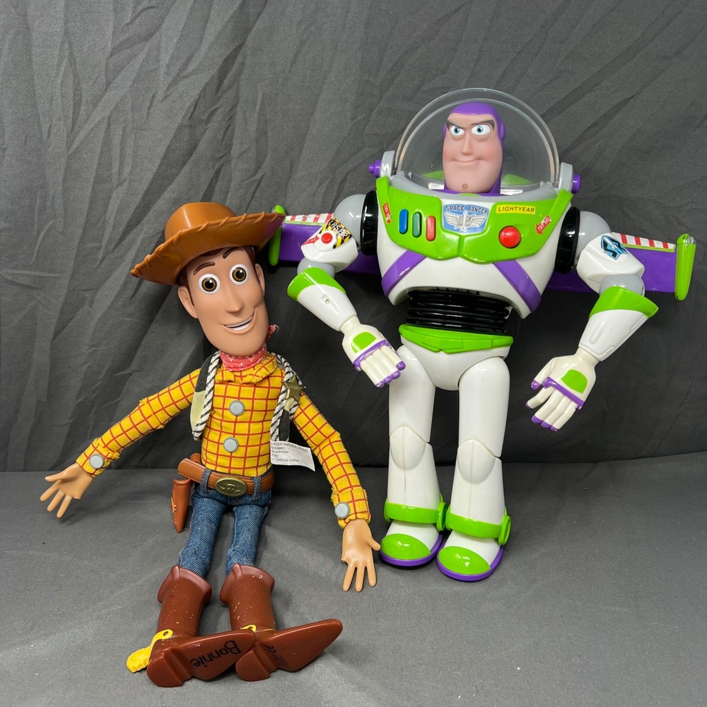 Disney Toy Story Buzz Lightyear Woody Pull String Talking Toys Figures